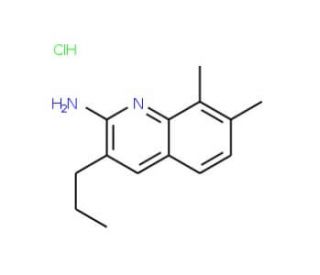 2-Amino-7,8-dimethyl-3-propylquinoline hydrochloride (CAS 1171674-96-6) - chemical structure image
