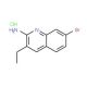 2-Amino-7-bromo-3-ethylquinoline hydrochloride (CAS 1170592-36-5) - chemical structure image