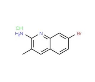 2-Amino-7-bromo-3-methylquinoline hydrochloride (CAS 1170636-12-0) - chemical structure image
