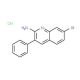 2-Amino-7-bromo-3-phenylquinoline hydrochloride (CAS 1170838-13-7) - chemical structure image