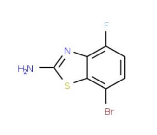 2-Amino-7-bromo-4-fluorobenzothiazole - chemical structure image