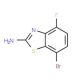 2-Amino-7-bromo-4-fluorobenzothiazole - chemical structure image
