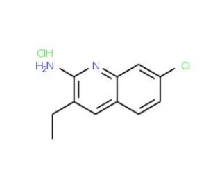 2-Amino-7-chloro-3-ethylquinoline hydrochloride (CAS 1171541-76-6) - chemical structure image