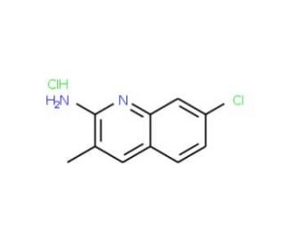 2-Amino-7-chloro-3-methylquinoline hydrochloride (CAS 1170955-52-8) - chemical structure image