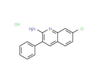 2-Amino-7-chloro-3-phenylquinoline hydrochloride (CAS 1171515-86-8) - chemical structure image