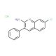 2-Amino-7-chloro-3-phenylquinoline hydrochloride (CAS 1171515-86-8) - chemical structure image