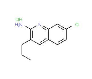 2-Amino-7-chloro-3-propylquinoline hydrochloride (CAS 1172304-41-4) - chemical structure image