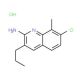 2-Amino-7-chloro-8-methyl-3-propylquinoline hydrochloride (CAS 1172247-54-9) - chemical structure image