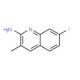 2-Amino-7-fluoro-3-methylquinoline (CAS 203506-29-0) - chemical structure image