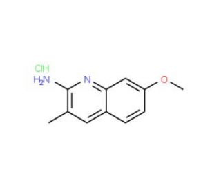 2-Amino-7-methoxy-3-methylquinoline hydrochloride (CAS 1171863-09-4) - chemical structure image