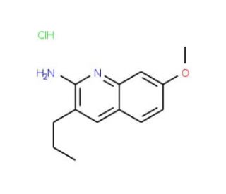 2-Amino-7-methoxy-3-propylquinoline hydrochloride (CAS 1170365-67-9) - chemical structure image