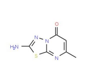 2-Amino-7-methyl-[1,3,4]thiadiazolo[3,2-a]pyrimidin-5-one (CAS 31737-02-7) - chemical structure image