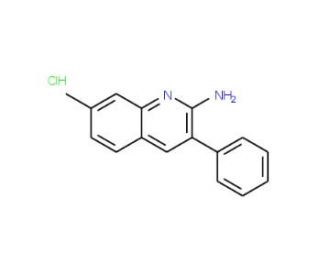 2-Amino-7-methyl-3-phenylquinoline hydrochloride (CAS 1170842-23-5) - chemical structure image