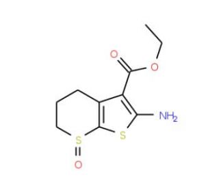 2-Amino-7-oxo-4,5,6,7-tetrahydro-7lambda*4*-thieno[2,3-b]thiopyran-3-carboxylic acid ethyl ester - chemical structure image