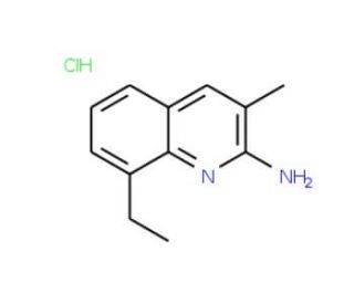 2-Amino-8-ethyl-3-methylquinoline hydrochloride (CAS 1170438-56-8) - chemical structure image
