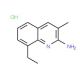 2-Amino-8-ethyl-3-methylquinoline hydrochloride (CAS 1170438-56-8) - chemical structure image