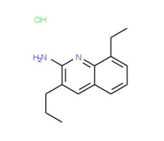 2-Amino-8-ethyl-3-propylquinoline hydrochloride (CAS 1171691-18-1) - chemical structure image