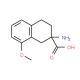 2-Amino-8-methoxy-1,2,3,4-tetrahydro-naphthalene-2-carboxylic acid (CAS 67544-71-2) - chemical structure image