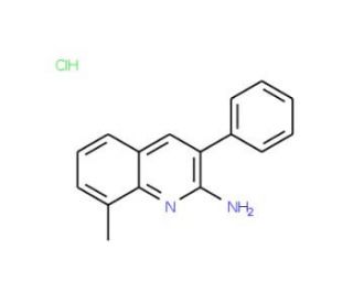 2-Amino-8-methyl-3-phenylquinoline hydrochloride (CAS 1171690-15-5) - chemical structure image