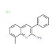 2-Amino-8-methyl-3-phenylquinoline hydrochloride (CAS 1171690-15-5) - chemical structure image