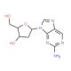 2-Amino-9-(2′-deoxy-b-D-ribofuranosyl)purine (CAS 3616-24-8) - chemical structure image