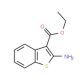 2-Amino-benzo[b]thiophene-3-carboxylic acid ethyl ester (CAS 7311-95-7) - chemical structure image