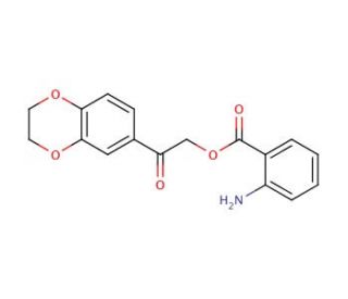 2-Amino-benzoic acid 2-(2,3-dihydro-benzo[1,4]dioxin-6-yl)-2-oxo-ethyl ester - chemical structure image