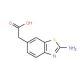 (2-Amino-benzothiazol-6-yl)-acetic acid (CAS 30132-15-1) - chemical structure image