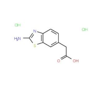 (2-Amino-benzothiazol-6-yl)-acetic acid dihydrochloride - chemical structure image