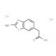 (2-Amino-benzothiazol-6-yl)-acetic acid dihydrochloride - chemical structure image