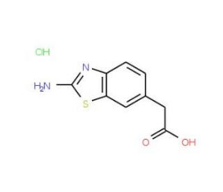 (2-Amino-benzothiazol-6-yl)-acetic acid hydrochloride - chemical structure image