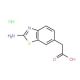 (2-Amino-benzothiazol-6-yl)-acetic acid hydrochloride - chemical structure image