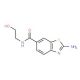 2-Amino-benzothiazole-6-carboxylic acid(2-hydroxy-ethyl)-amide (CAS 313504-87-9) - chemical structure image
