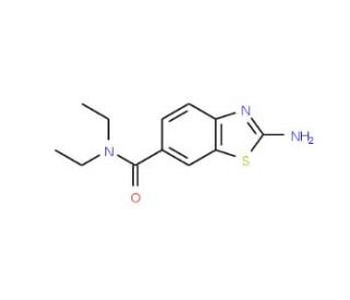 2-Amino-benzothiazole-6-carboxylic acid diethylamide (CAS 333434-07-4) - chemical structure image
