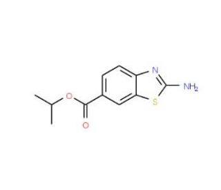 2-Amino-benzothiazole-6-carboxylic acid isopropyl ester - chemical structure image