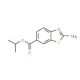 2-Amino-benzothiazole-6-carboxylic acid isopropyl ester - chemical structure image