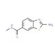 2-Amino-benzothiazole-6-carboxylic acid methylamide (CAS 332898-48-3) - chemical structure image