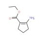 2-Amino-cyclopent-1-enecarboxylic acid ethyl ester (CAS 7149-18-0) - chemical structure image