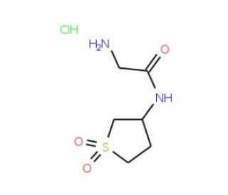 2-amino-N-(1,1-dioxidotetrahydrothien-3-yl)acetamide hydrochloride - chemical structure image