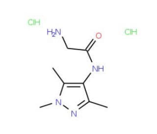 2-amino-N-(1,3,5-trimethyl-1H-pyrazol-4-yl)acetamide dihydrochloride - chemical structure image