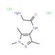 2-amino-N-(1,3,5-trimethyl-1H-pyrazol-4-yl)acetamide dihydrochloride - chemical structure image