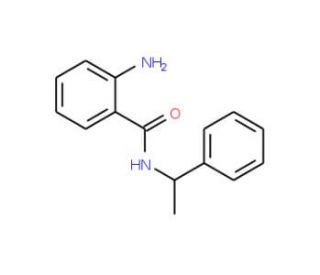 2-Amino-N-(1-phenyl-ethyl)-benzamide (CAS 85592-80-9) - chemical structure image