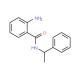 2-Amino-N-(1-phenyl-ethyl)-benzamide (CAS 85592-80-9) - chemical structure image