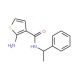 2-Amino-N-(1-phenylethyl)thiophene-3-carboxamide - chemical structure image