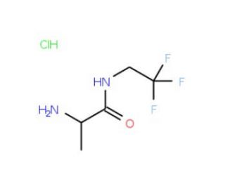 2-amino-N-(2,2,2-trifluoroethyl)propanamide hydrochloride - chemical structure image