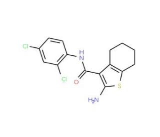 2-Amino-N-(2,4-dichlorophenyl)-4,5,6,7-tetrahydro-1-benzothiophene-3-carboxamide - chemical structure image