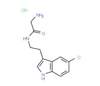 2-Amino-N-[2-(5-chloro-1H-indol-3-yl)ethyl]-acetamide hydrochloride - chemical structure image