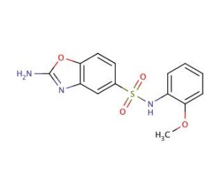 2-amino-N-(2-methoxyphenyl)-1,3-benzoxazole-5-sulfonamide - chemical structure image
