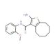 2-Amino-N-(2-methoxyphenyl)-4,5,6,7,8,9-hexahydrocycloocta[b]thiophene-3-carboxamide - chemical structure image