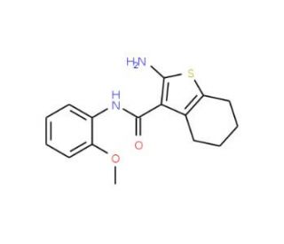 2-Amino-N-(2-methoxyphenyl)-4,5,6,7-tetrahydro-1-benzothiophene-3-carboxamide - chemical structure image